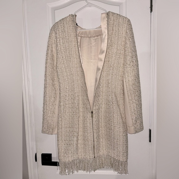 Marciano | Textured long sleeves dress with fringes - Picture 7 of 9